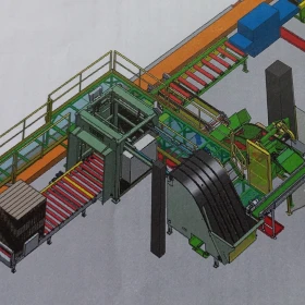 Machine for stacking boards EURO pallets MADREW