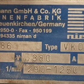 Niemann KDV 601 mixer (dissolver) EX version 1996 year of production