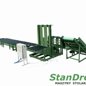 Unstacking system with double saw and crossbars return	