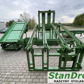 Unstacking system with double saw and crossbars return	