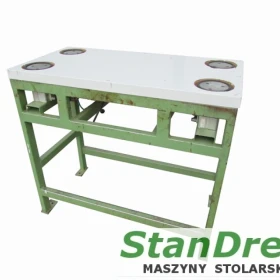 Vacuum assembly table for edge bander and drill