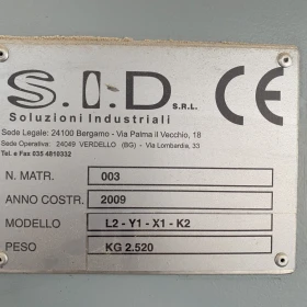 Szczotkarka wielowrzecionowa MS 160 Only – Up  L2-Y1 – X1- K2