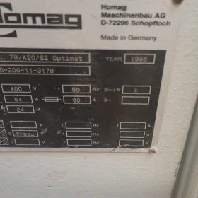 HOMAG KL 78 / A 20 / S2 / OPTIMAT 1996