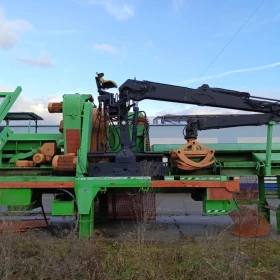 Cambio 7056 debarker, feeding table, 1.8T grabber, receiving table – almost unused